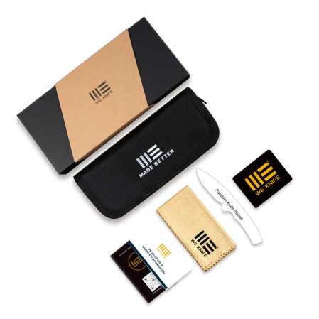 WeKnife Micro Trogon Black Titanium, Black Stonewashed M390 by Brian Brown (WE24043-1)