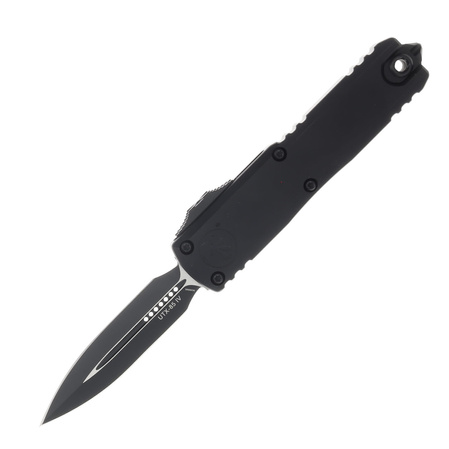 Nóż automatyczny OTF Microtech UTX-85 Gen IV D/E Tactical Black Aluminium, Black M390MK by Tony Marfione (12324-1T)