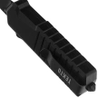 Tekto A2 Badger Mini T/E OTF Knife Black Aluminum, Black D2