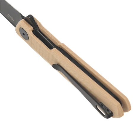 Nóż Bestechman Mini Dundee Khaki G10, Black DLC D2 by Ostap Hel (BMK03I)