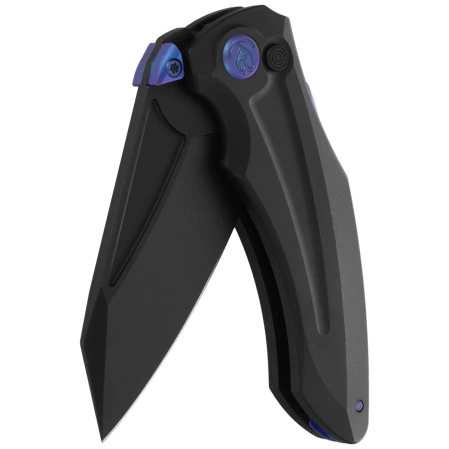 Nóż składany Kubey Sumo Black Titanium, Blackwashed CPM 20CV by Jake Hoback (KB400E)