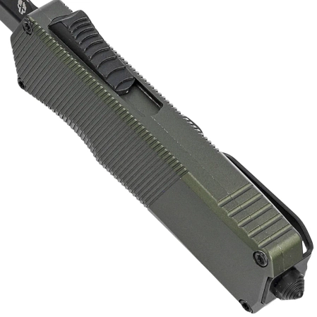 Nóż automatyczny OTF Tekto A5 Spry Mini D/E OD Green Aluminium, Black CPM S35VN