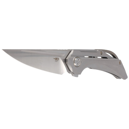 Nóż składany Bestech Vigil Gray Titanium, Satin M390 by Kombou (BT2201A)
