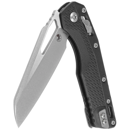 Microtech MSI S/E Black Tri-Grip Polymer, Stonewashed M390MK by Tony Marfione (210T-10PMBK)