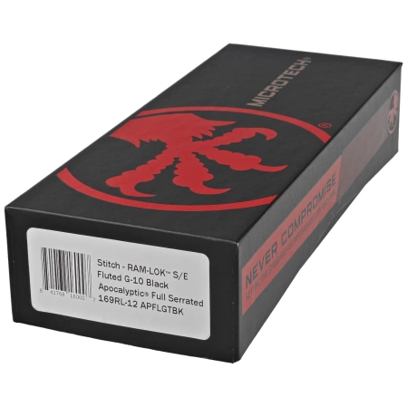 Microtech Stitch Ram-Lok S/E Knife Black Fluted G10, Apocalyptic F/S M390MK by Borka Blades and Tony Marfione (169RL-12APFLGTBK)