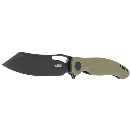Nóż składany Kubey Drake Green G10, Dark Stonewashed 14C28N by Maksim Tkachuk (KB239F)