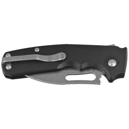 Nóż składany Demko Shark Cub Slicer Shark Black GRN, Stonewashed AUS10A by Andrew Demko (SC-10A-GRNBLK-SS)