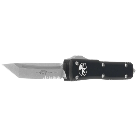 Microtech Ultratech T/E OTF Knife Black Aluminum, Stonewashed P/S M390 by Tony Marfione (123-11)
