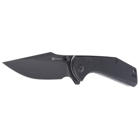 Sencut Knife Actium Black G10, Black Stonewashed D2 (SA02C)
