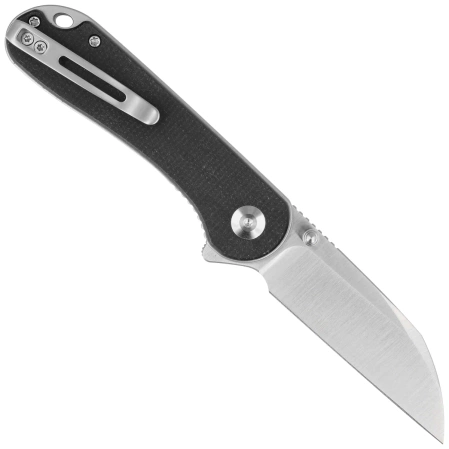 Civivi Knife Elementum Wharncliffe Black Canvas Micarta, Satin Nitro-V (C18062AF-3)