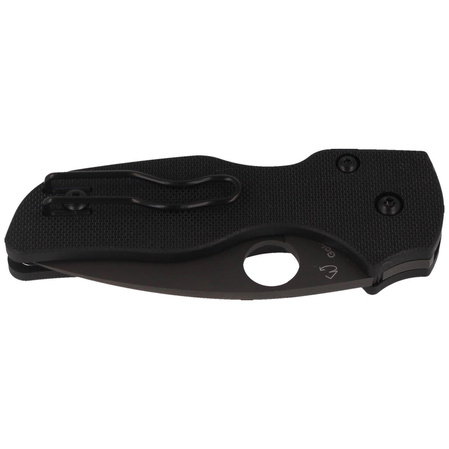Spyderco Lil' Native G-10 Black/Black Blade Compression Lock Plain (C230GPBBK)