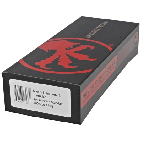 Nóż automatyczny Microtech Socom Elite Auto S/E Turquoise Aluminium, Apocalyptic M390 by Tony Marfione (160A-10APTQ)