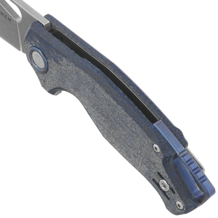 Nóż składany MKM Vincent Denim Canvas Micarta, Stonewashed MagnaCut by Jesper Voxnaesi (MK VCM-DC)
