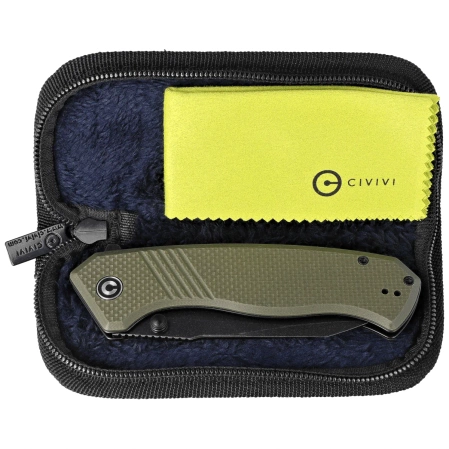 Nóż składany Civivi Placoid OD Green G10, Black Stonewashed 14C28N (C23079-3)