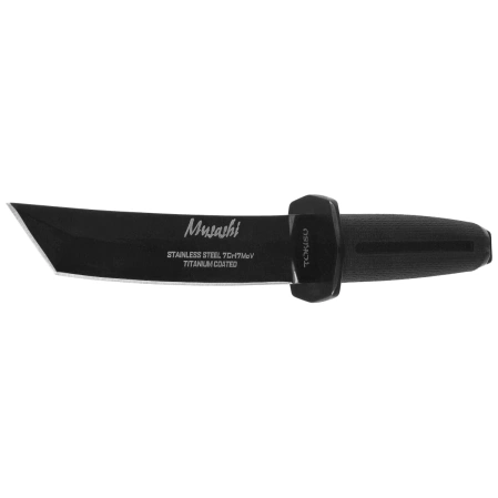 Sztylet japoński Tokisu Musashi Black Rubber, Black Titanium 7Cr17Mov (32696)