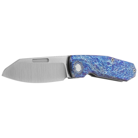 Nóż składany Remette Squirrel Lightning Titanium, Manual Fine Grinding Satin M390 (RTDP-V)