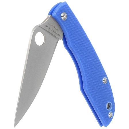 Spyderco Grasshopper Knife Blue G10, Satin 12C27 (C138GBLP)