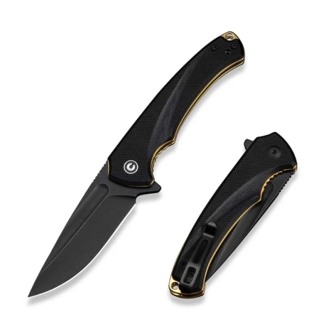 Nóż składany Civivi Voidflare Black G10, Black Stonewashed 14C28N (C24040-1)