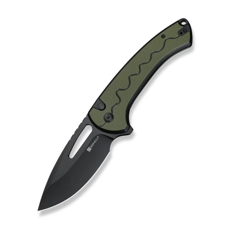Nóż składany Sencut Squiggy Black / Green G10, Black 9Cr18MoV (S24082A-2)
