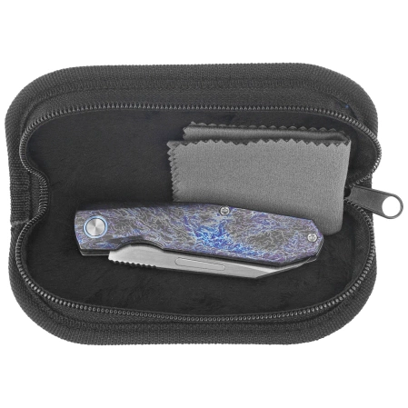 Remette Squirrel Knife Lightning Titanium, Manual Fine Grinding Satin M390 (RTDP-V)
