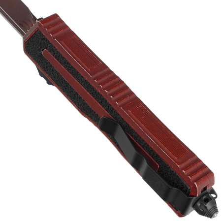 Nóż automatyczny OTF Microtech Scarab II Gen III S/E Weathered Crimson Aluminium, Weathered Crimson M390MK by Tony Marfione (1278-1WCN)