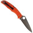 Spyderco Endura 4 FRN Orange Flat Ground PlainEdge Knife (C10FPOR)