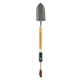 Adler Holly Gardening Trowel, C45 Steel, Green/White Hickory Handle (380.0E03KA025)