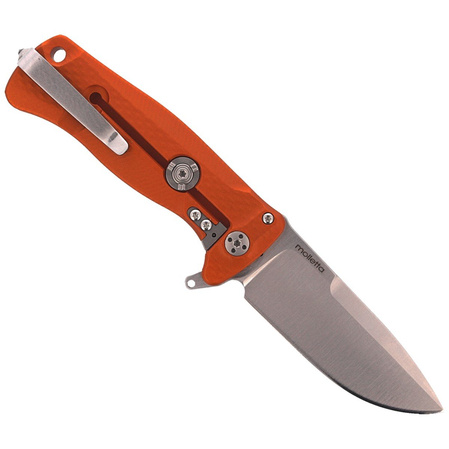 LionSteel SR22A Orange Aluminum, Satin Sleipner by Molletta (SR22A OS)