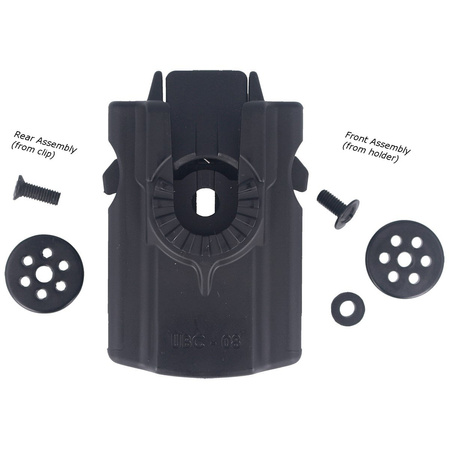 ESP Swiveling Belt Clip with Quick Change, Black (UBC-08)
