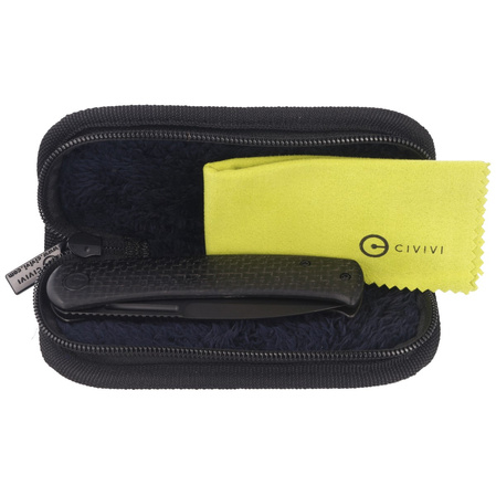 Civivi Knife Cetos Black Micarta / Stainless, Black Stonewashed 14C28N (C21025B-2)