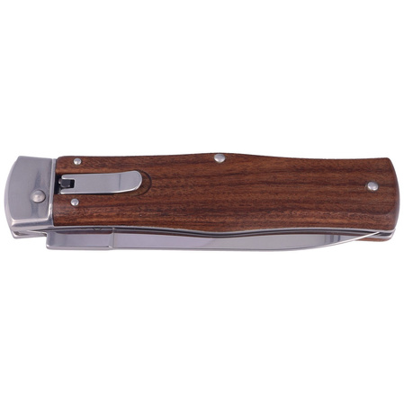 Mikov Predator Palisander Wood, Mirror, Clips switchblade (241-ND-1/N CLIP)