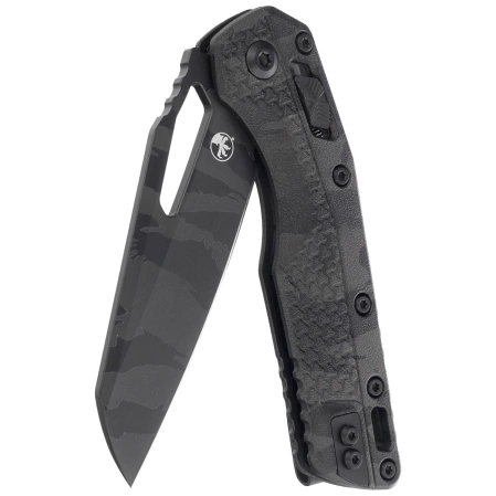 Nóż składany Microtech MSI S/E Ram-Lok Midnight Tiger Camo Tri-Grip Polymer, Midnight Tiger Camo M390MK by Tony Marfione (210T-1PMMTC-X8Z4)