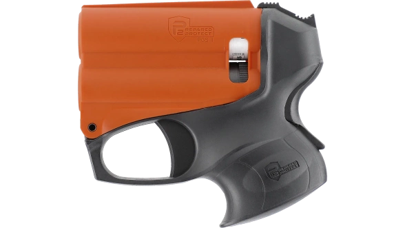 Umarex P2P PGS II KIT Pepper Spray Launcher with Torch, Black-Orange (2.2058-1)