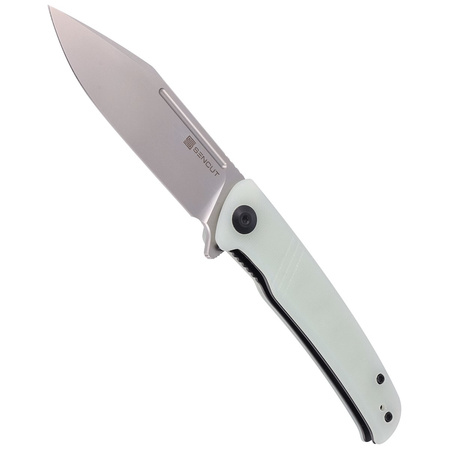 Sencut Knife Brazoria Natural G10, Silver Bead Blasted D2 (SA12B)