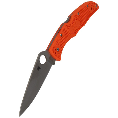 Spyderco Endura 4 FRN Orange Flat Ground PlainEdge Knife (C10FPOR)