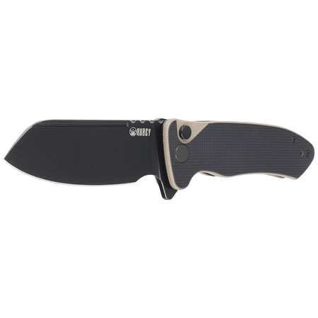 Nóż składany Kubey Creon Black/Tan G10, Blackwashed AUS-10 (KU336F)
