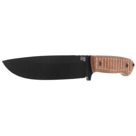 Za-Pas Expendable Brown Toxic Micarta, Black Cerakote NMV Knife