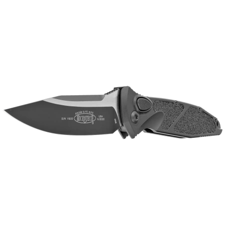 Microtech Socom Elite Auto S/E Automatic Knife Black Aluminum, Tactical M390 by Tony Marfione (160A-1T)