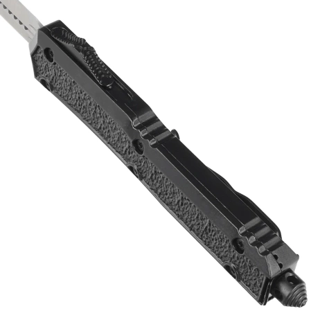 Dulotec OTF Automatic Knife Black Aluminum, Satin 3Cr13MoV (K188A-BK)