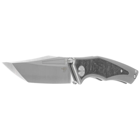 Nóż składany Bestech Togatta Grey Titanium/Marble Carbon Fiber, Satin M390 by Koens Craft (BT2102F)