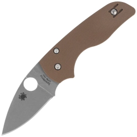 Nóż składany Spyderco Lil' Native Compression Lock Sprint Run Brown G-10, Stonewashed CPM 15V by Eric Glesser (C230GPBN15V)