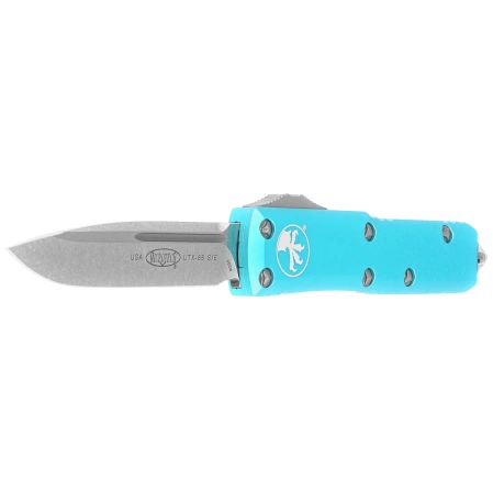 Nóż automatyczny OTF Microtech UTX-85 S/E Turquoise Aluminium, Stonewashed M390 (231-10TQ)