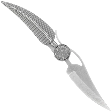 Nóż składany Martinez Albainox Apache Feather Gray Zamak, Laser Ornated 3Cr13Mov (10581)