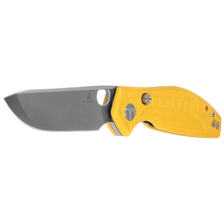 Nóż składany Bestechman Angry Owl Yellow G10, Satin/Stonewashed D2 by Keanu Alfaro (BMK12A-1)