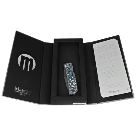 Maserin 502 Power Knife Frost FatCarbon, MagnaCut Damascus by Sergio Consoli (502/DM)