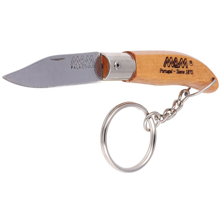 Nóż składany brelok MAM Iberica Mini, Light Beech Wood, Inox HW, Satin 420 (2000-LW)