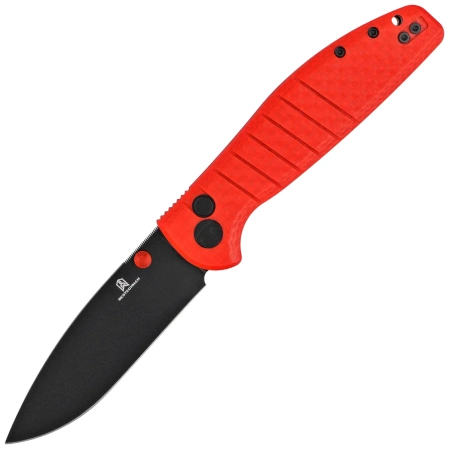 Bestechman Knife Goodboy Red G10, Black PVD D2 by Keanu Alfaro (BMK04L)