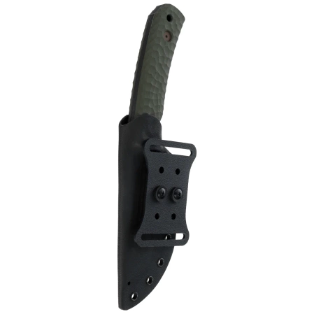 Fox Monteserra Knife OD Green G10, Top Shield/Stonewashed Niolox by GZ Tactical Knives (FX-628 G10OD)