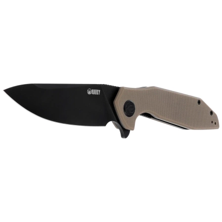 Nóż składany Kubey Nova Tan G10, Blackwashed D2 (KU117K)