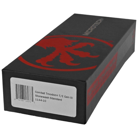 Nóż automatyczny OTF Microtech Combat Troodon Gen III T/E Black Aluminium, Stonewashed M390MK by Tony Marfione (1144-10)